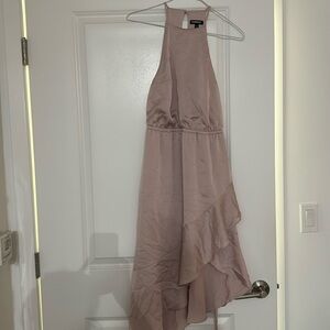 Pink asymmetrical dress